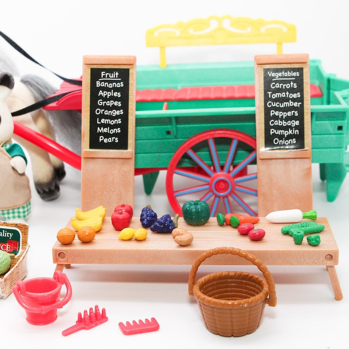 Sylvanian Families Farmer's Cart & Pony ponikärry setti - Second Hand