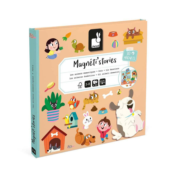 Janod Magneettileikki kirja - Lemmikit