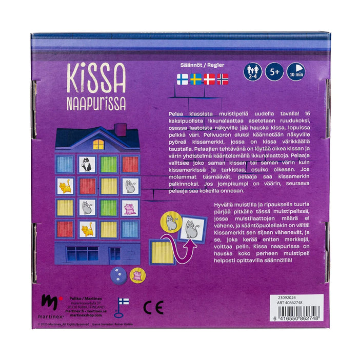 Kissa naapurissa muistipeli 5+