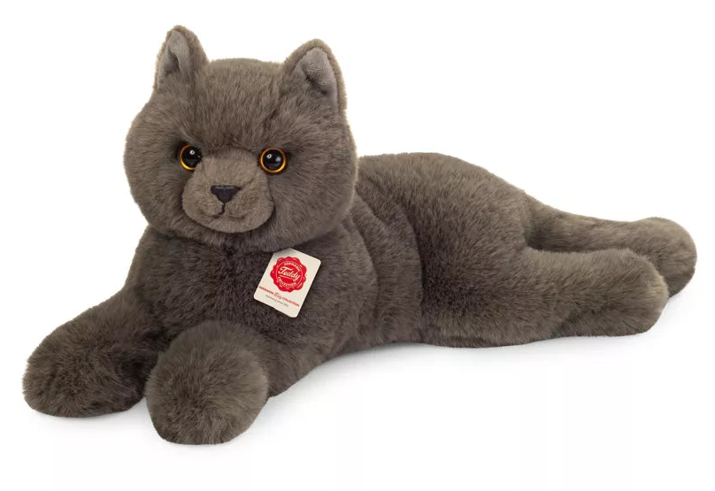 Teddy Hermann harmaa Kissa pehmolelu 36cm