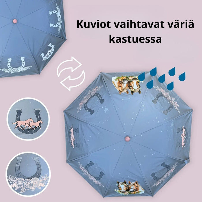 Lasten heijastava Magic Sateenvarjo - Hevoset