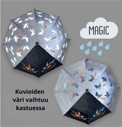 Lasten heijastava Magic Sateenvarjo - Lohikäärme