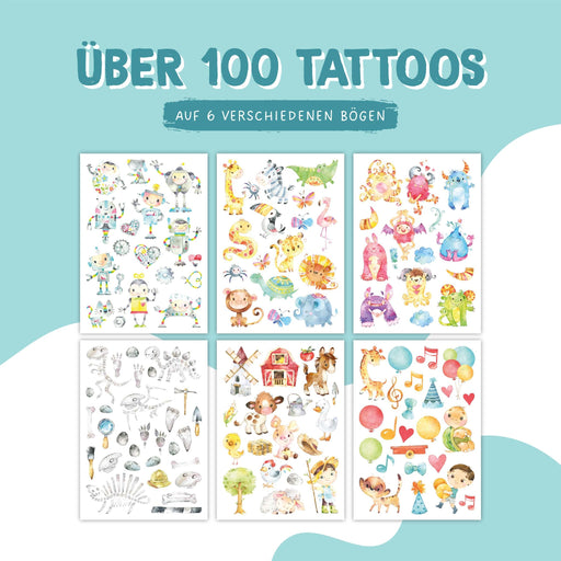 Lasten tatuointi kuvat 100kpl - Robotit ja monsterit