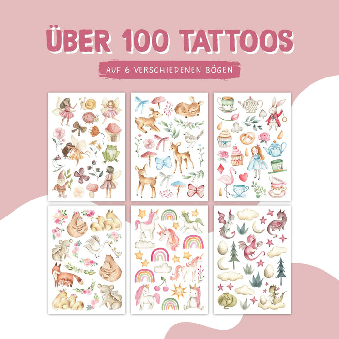 Lasten tatuointi kuvat 100kpl - Satumetsä