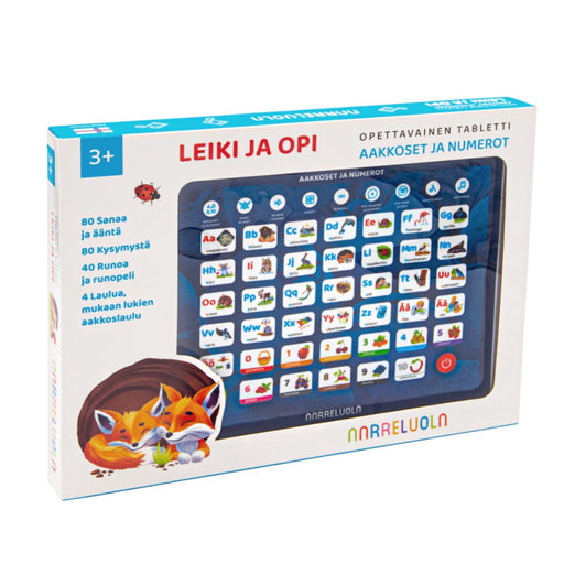 Leiki- ja opi Opettavainen Tabletti - Aakkoset ja Numerot