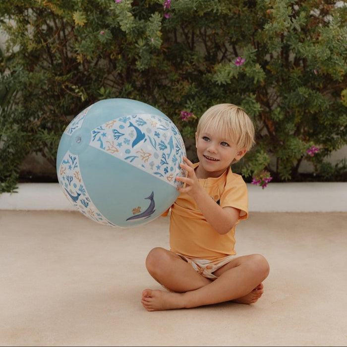 Little Dutch puhallettava Rantapallo - Ocean Dream blue