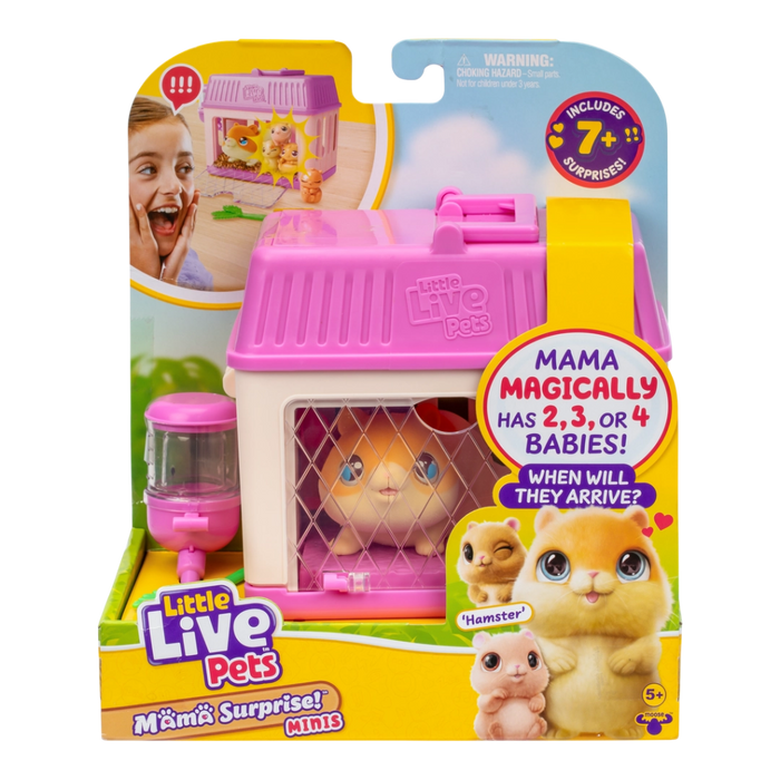 Little Live Pets Mama Suprise Mini hamsteri + vauvat leikkisetti