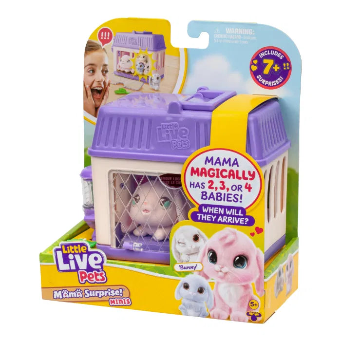 Little Live Pets Mama Suprise Mini pupu + vauvat leikkisetti