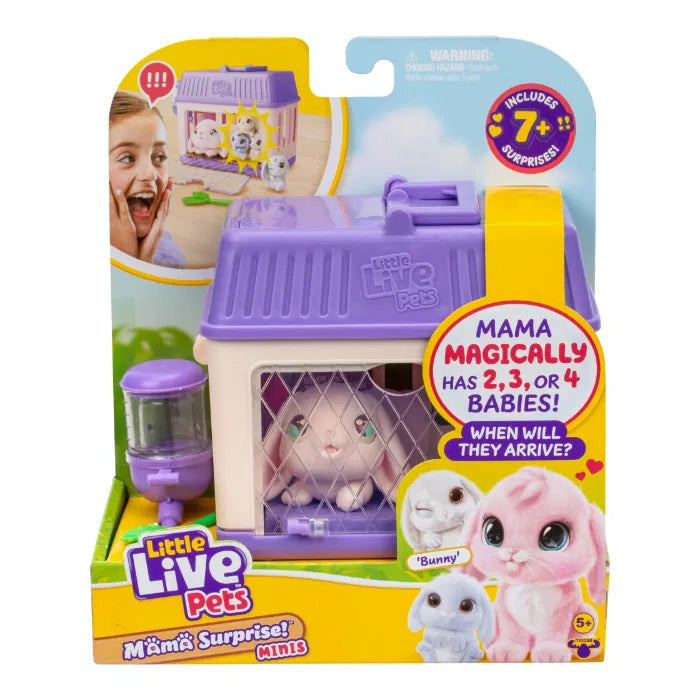 Little Live Pets Mama Suprise Mini pupu + vauvat leikkisetti