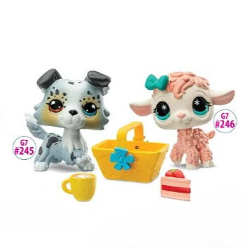 Littlest Pet Shop G7 S4 Pet pair, Seepra #249 ja Kissa #250