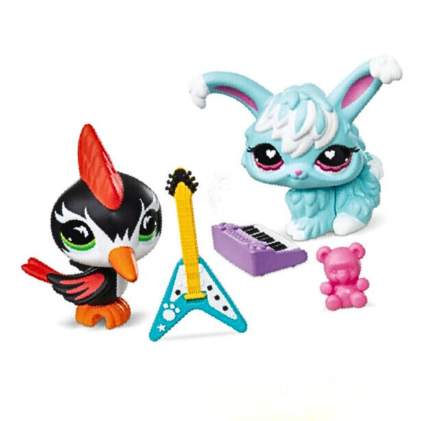 Littlest Pet Shop G7 S5 Punk & Pastel Pet Pair, Tikka #411 ja Pupu #412 - Ennakkotilaus