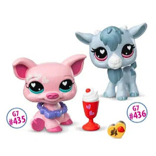 Littlest Pet Shop G7 S5 Valentines Pet Pair, Possu #435 ja Vuohi #436 - Ennakkotilaus