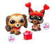 Littlest Pet Shop G7 S5 Valentines Pet Pair, Spanieli #431 ja Saksanpaimenkoira #432