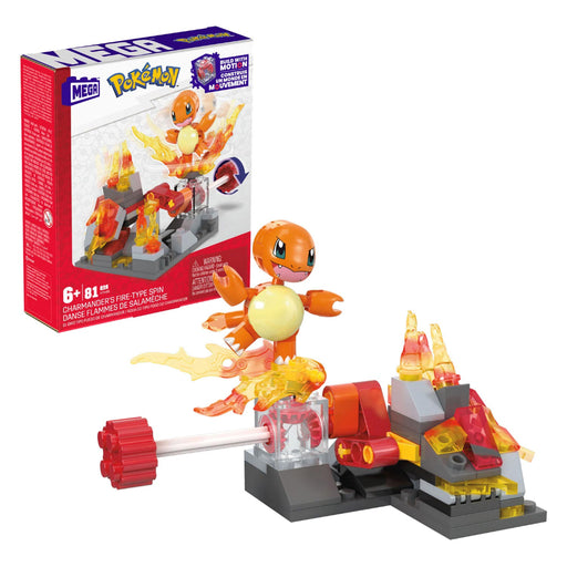 Mega Construx Pokemon Charmanders Fire Spin -rakennussetti
