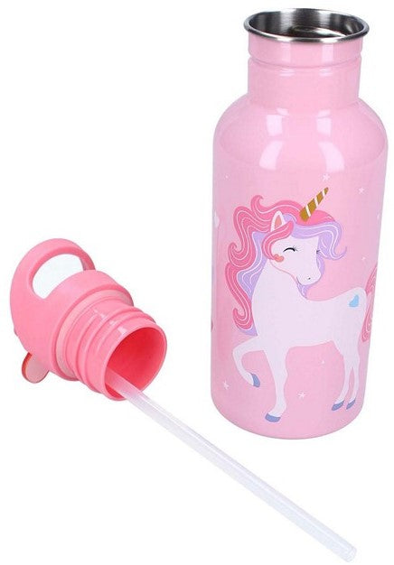 Metallinen juomapullo 500ml - Yksisarvinen