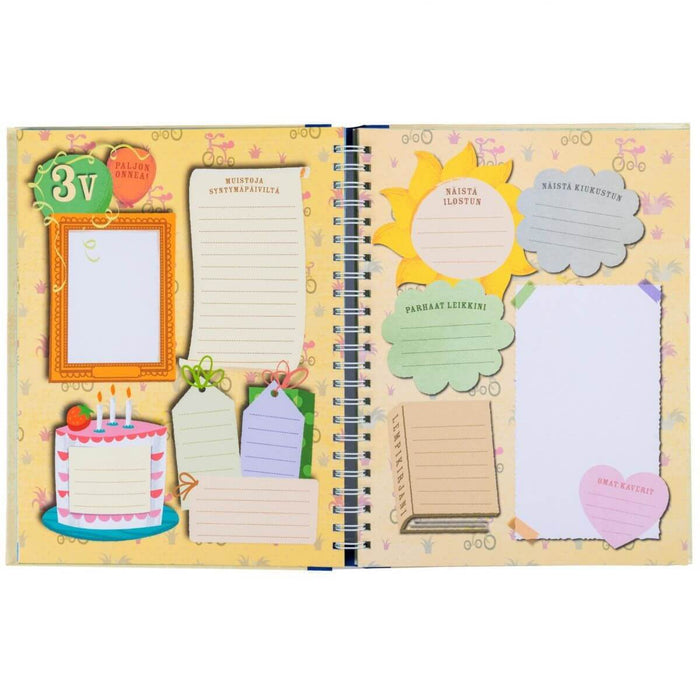 Oppi&ilo Minun kirjani - täytettävä lapsuus ajan kirja