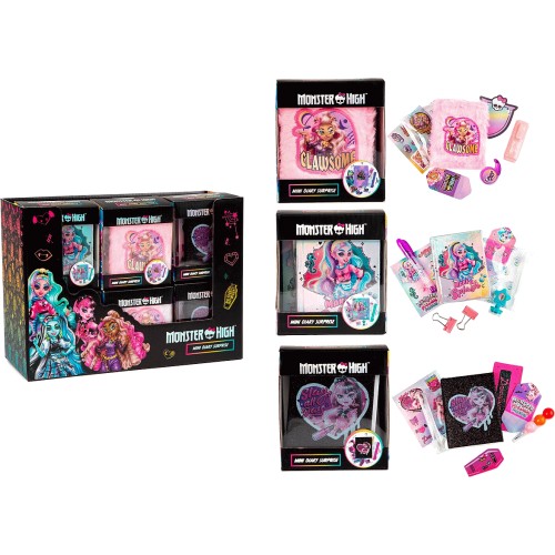 Monster High Mini Diary Surprise muistikirja ja tarvikkeet