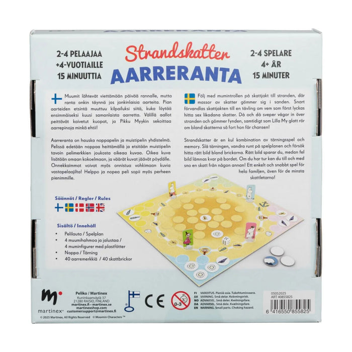 Muumi ja Aarreranta lautapeli 4+