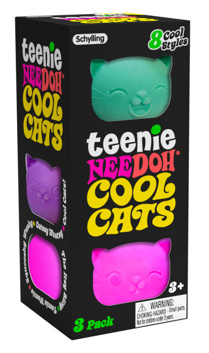 NEEDOH Cool Cats kissa puristelu lelu 3kpl