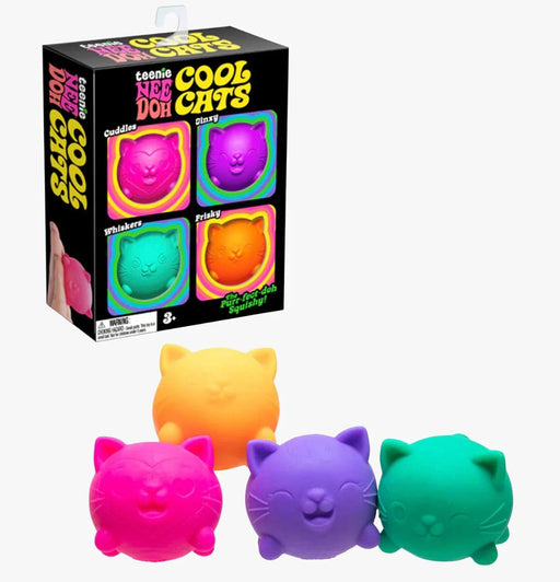NEEDOH Teenie Cool Cats 4-pack stressi pallo