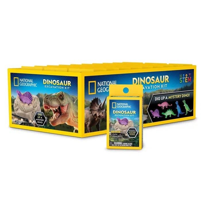 National Geographic pimeässä hohtava Dinosaurus yllätys pakkaus