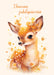Onnittelukortti Bambi