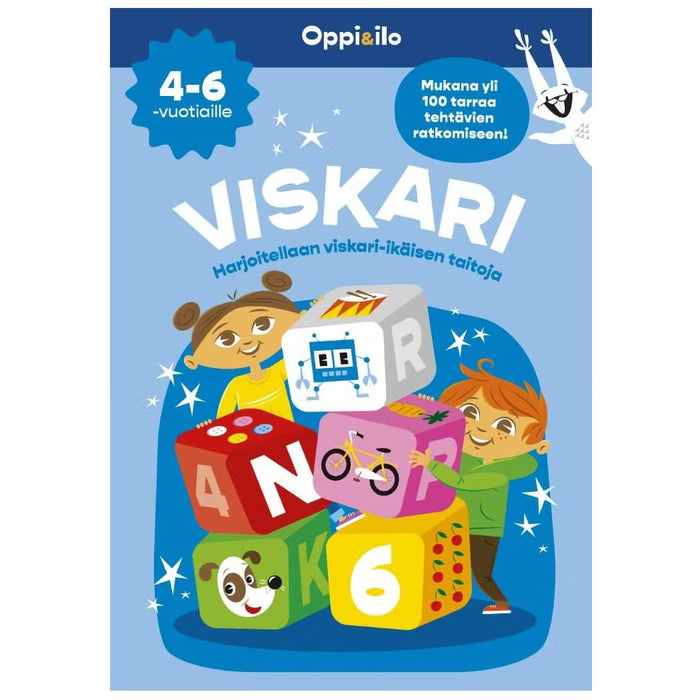 Oppi&ilo Viskari puuha- ja tarrakirja 4-6v