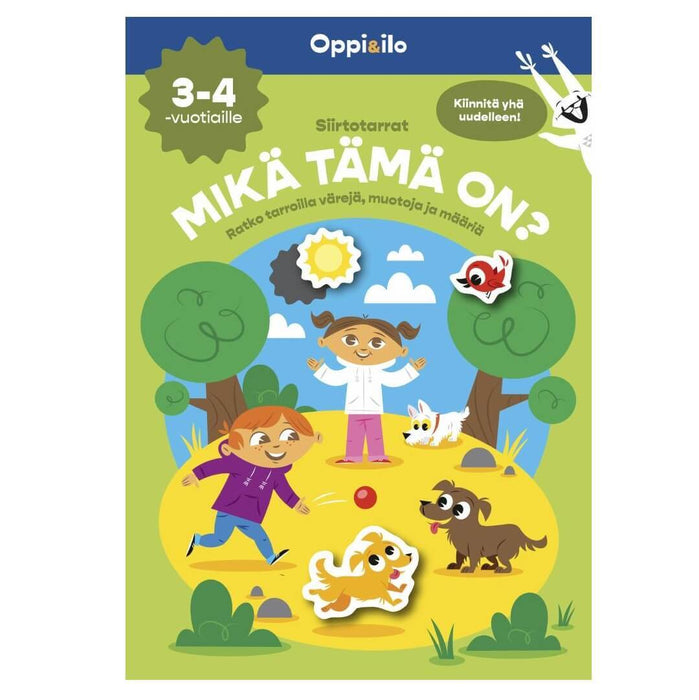 Oppi&ilo Siirtotarrat Mikä tämä on? -puuhakirja 3-4v
