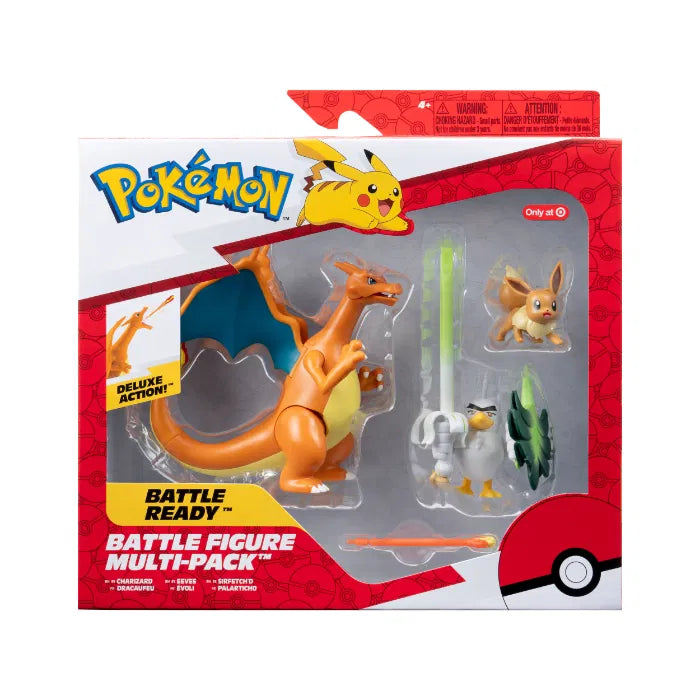 Pokemon Special edition figuuri 3-Pack - Charizard, Eevee ja Sirfetch'd