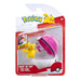 Pokemon Pikachu figuuri ja Clip'n' Go - poke pallo
