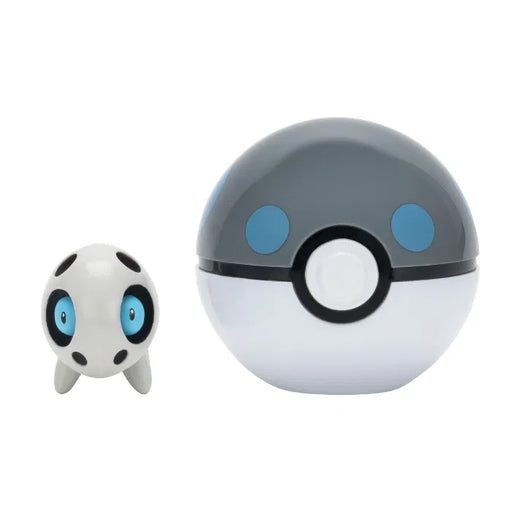 Pokemon Aron with Heavy ball figuuri ja Clip'n' Go - poke pallo