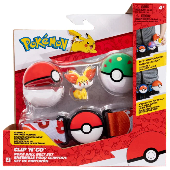 Pokemon Poké Ball Clip 'n' Go Fennekin -vyösetti
