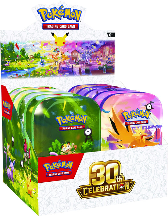 Pokémon 30th Celebration Mini Tin sealed Display - Max 1kpl per asiakas! - Ennakkotilaus