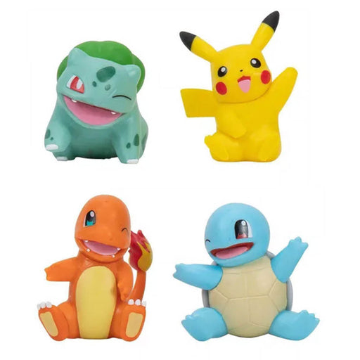 Pokemon Battle figuuri 4-Pack - Pikachu, Squirtle, Charmander, Bulbasaur