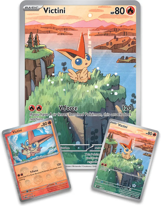Pokemon Black Bolt & White Flare Victini Illustration Rare Collection keräilykortti -pakkaus