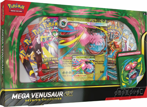 Pokémon Box Premium EX Mega Venusaur keräilykortti -pakkaus
