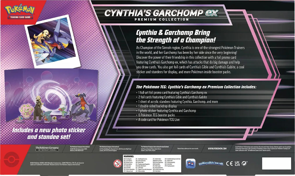 Pokemon Cynthia's Garchomp ex Premium Collection keräilykortit