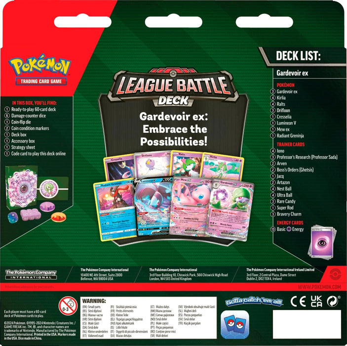 Pokemon League Battle Deck Gardevoir -keräilykortti pakkaus