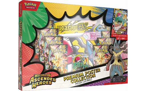 Pokémon ME02.5 Premium Poster Collection - Mega Lucario EX