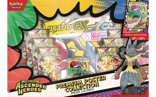 Pokémon ME02.5 Premium Poster Collection - Mega Lucario EX