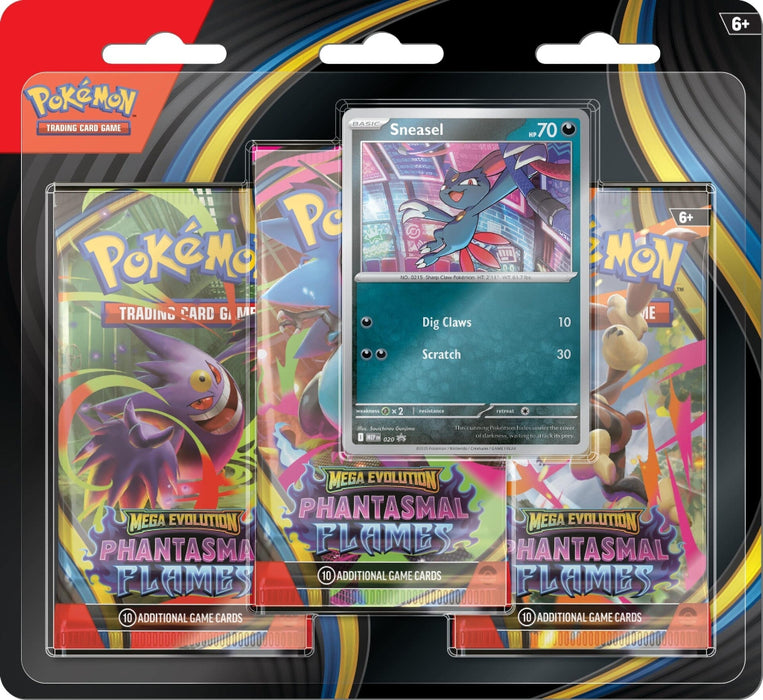 Pokemon ME02 Phantasmal Flames 3-Pack Blister - Sneasel