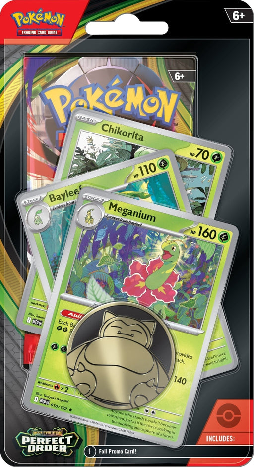 Pokemon ME03 Perfect Order Premium Checklane Blister - Meganium - Ennakkotilaus