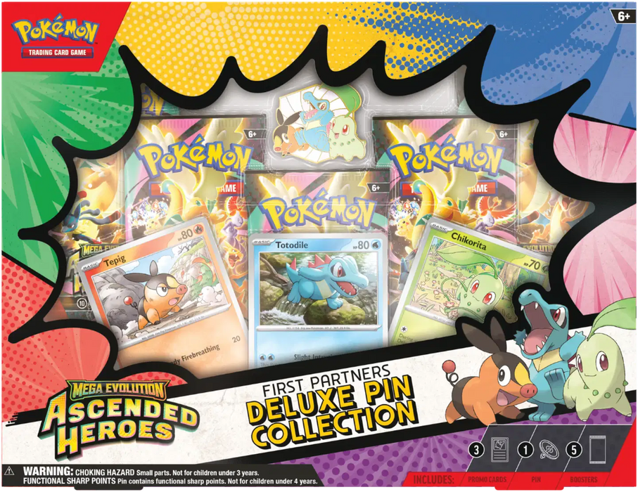 Pokémon ME2.5 Ascended Heroes First Partners Deluxe Pin Collection