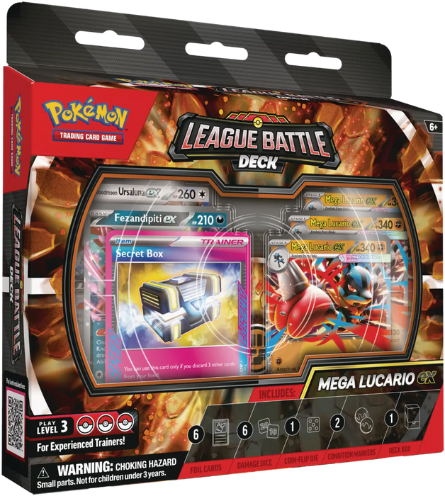 Pokémon Mega Battle Deck Mega Lucario keräilykortti pakkaus