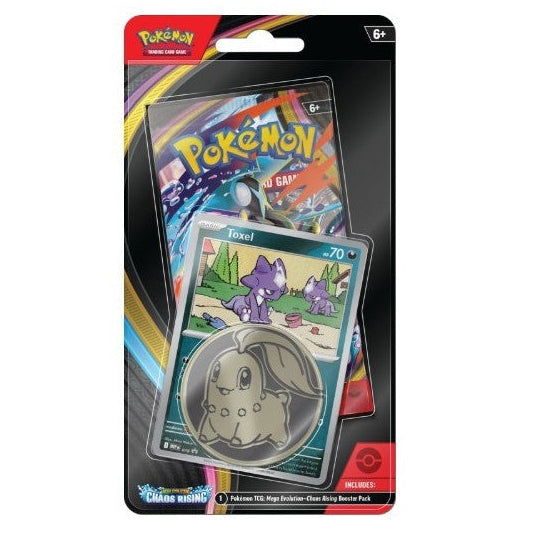 Pokemon Mega Evolution 04 Chaos Rising Checklane Blister - Toxel - Ennakkotilaus