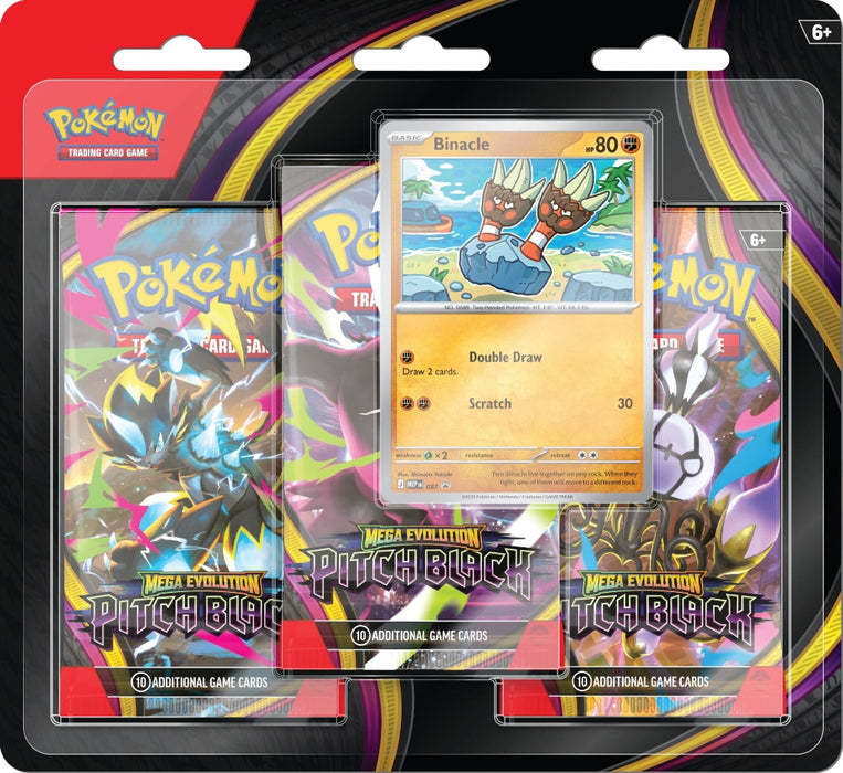 Pokemon Mega Evolution 05 Pitch Black 3-Pack Blister - Binacle