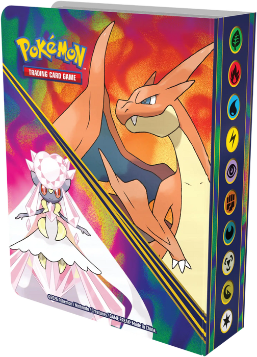 Pokemon Mega Evolution mini kansio + Phantasmal Flames Booster korttipakkaus