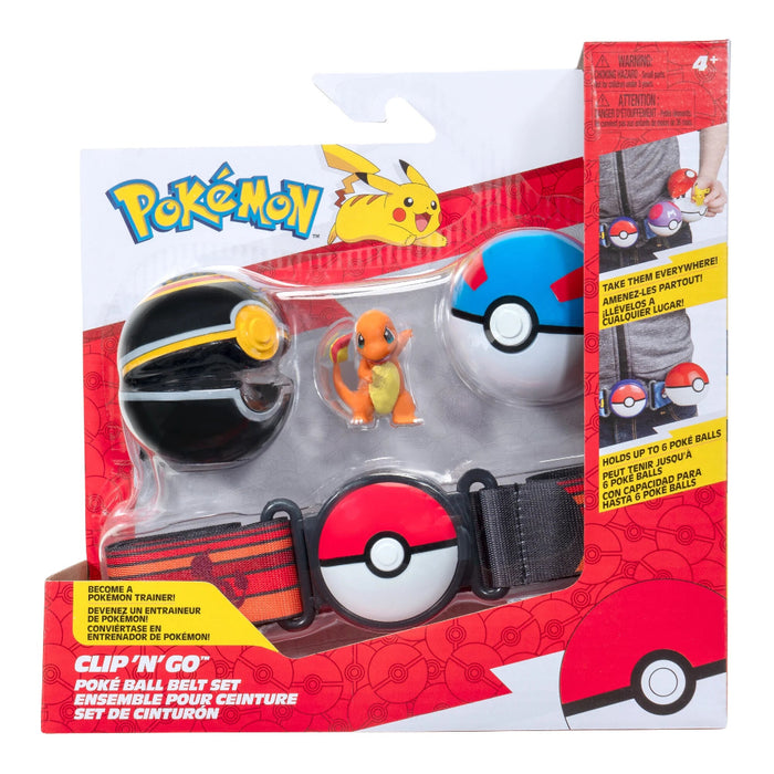 Pokemon Poké Ball Clip 'n' Go leikkisetti vyöllä - Charmander