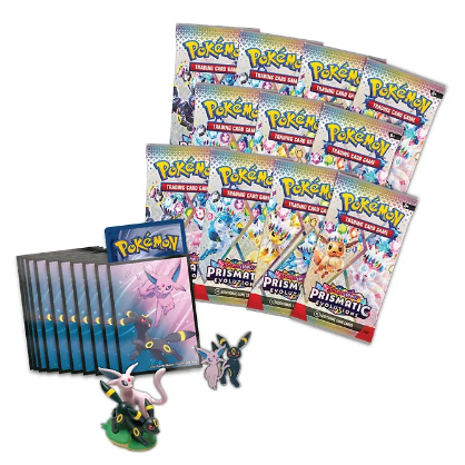 Pokémon Prismatic Evolutions Premium Figure Collection keräilykortti pakkaus