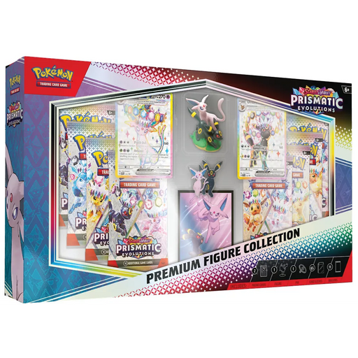 Pokémon Prismatic Evolutions Premium Figure Collection keräilykortti pakkaus